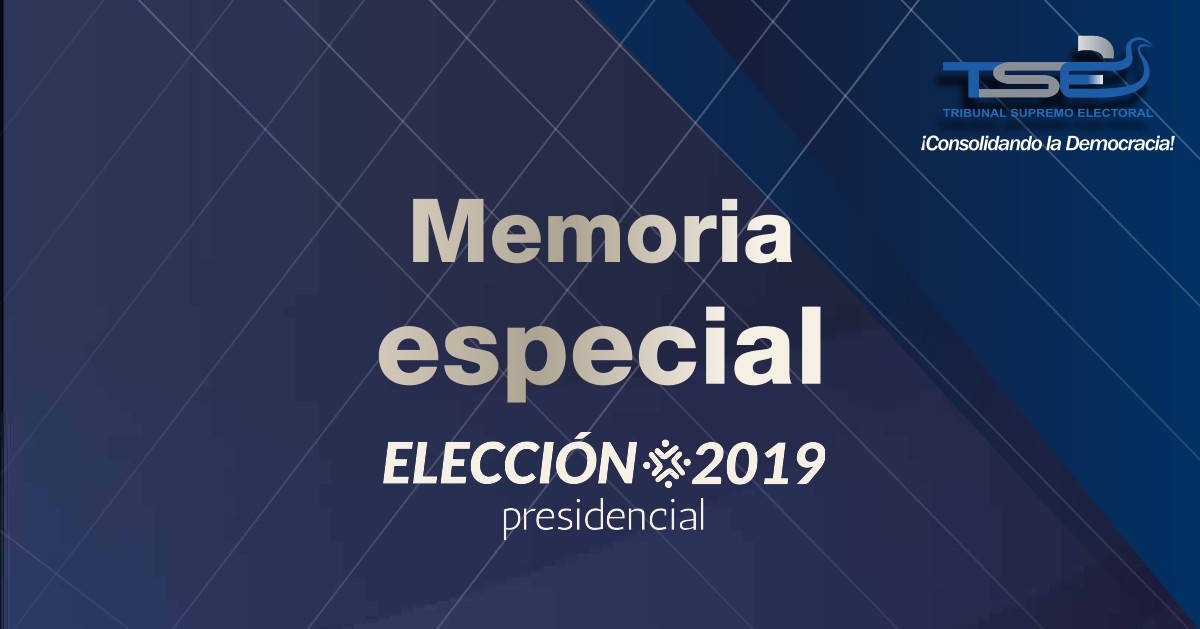 Memoria especial elección 2019